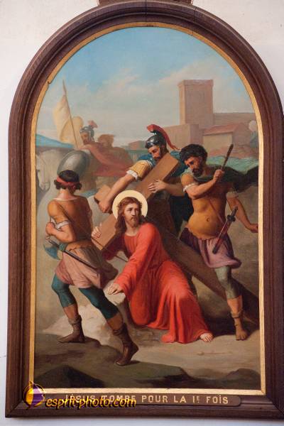 Nom de l'image : D30096293a — Description :  Chemin de croix à l'église de la Ferté Vidame (28300)