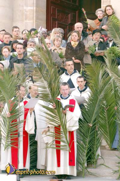 Nom de l'image : D1024483-01 — Description :  Dimanche de Ramaux à l'église St Gervais - Paris 4e & Inaugurati