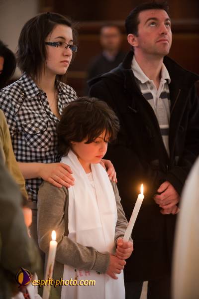Nom de l'image : D30099530a — Description :  Baptême d'enfant à l'église de la Ferté Vidame (28300)