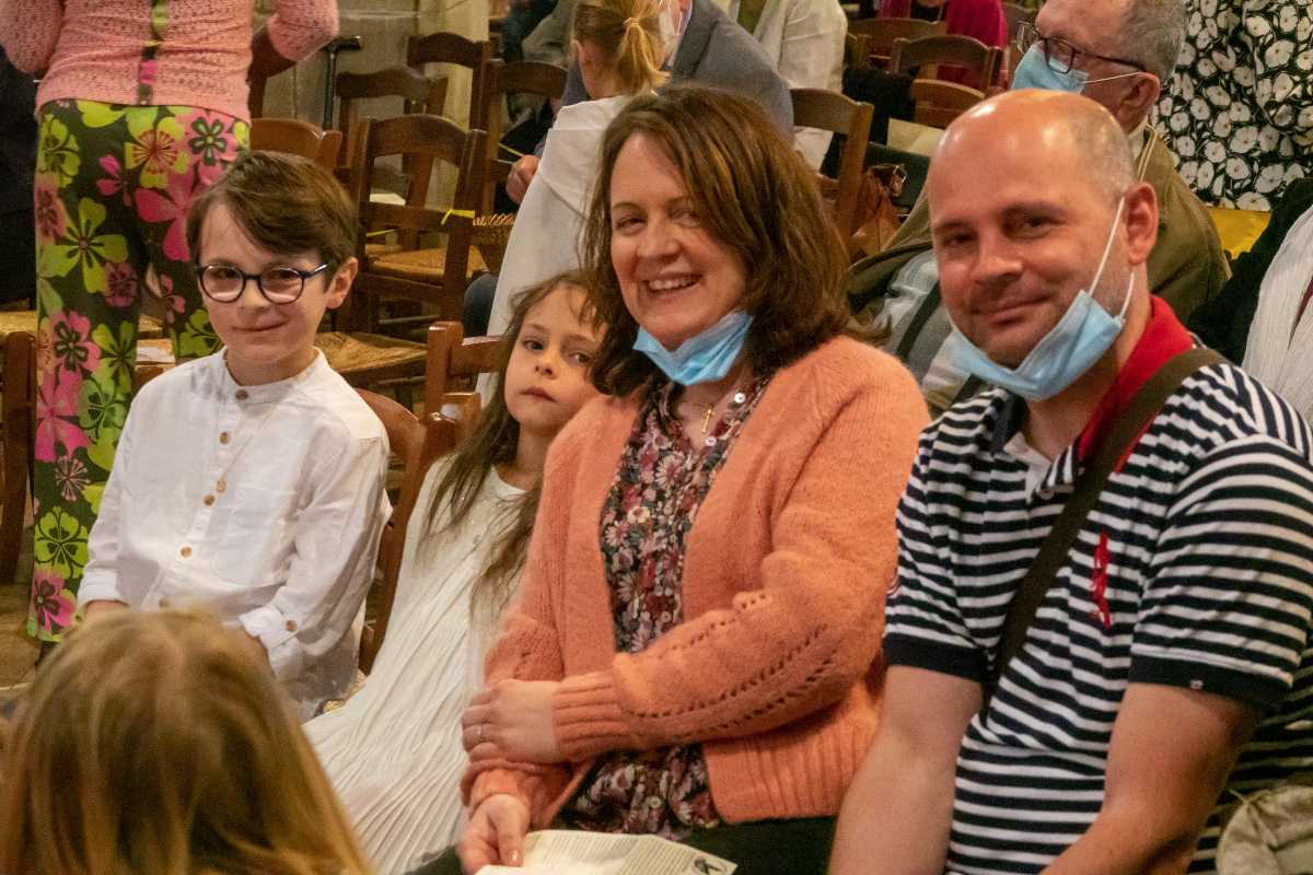 Première communion de Hector et de Léonor à l'Eglise Saint Jean Baptiste de Libourne