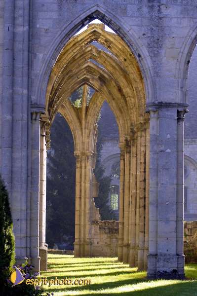 Nom de l'image : D1005972-01 — Description :  Ourscamp - Messe - Frères - Ruines - Apostolat 2002