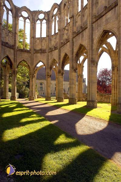 Nom de l'image : D1006392-01 — Description :  Ourscamp - Messe - Frères - Ruines - Apostolat 2002
