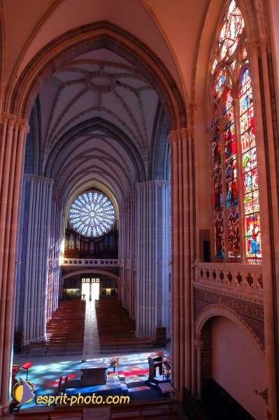 Nom de l'image : D1050086-01 — Description :  ND de l'Île Bouchard & ND de Pontmain (reportage pour la Vie)