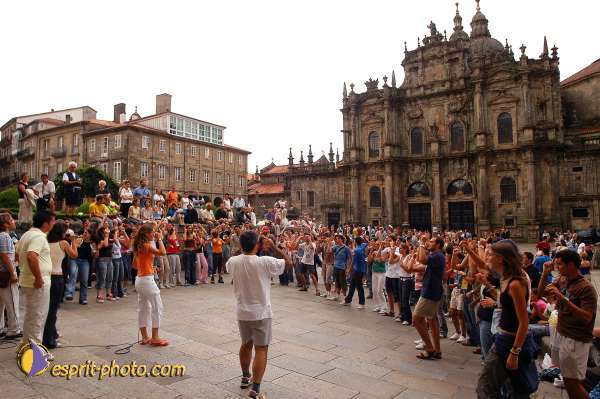 Nom de l'image : D1157670-01 — Description :  Pèlerinage année jubilaire 2004 à St Jacques de Compostelle