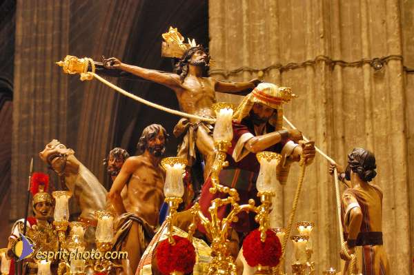 Nom de l'image : D1220894-1 — Description :  Pâques 2005 à Seville (Espagne-Andalusie)