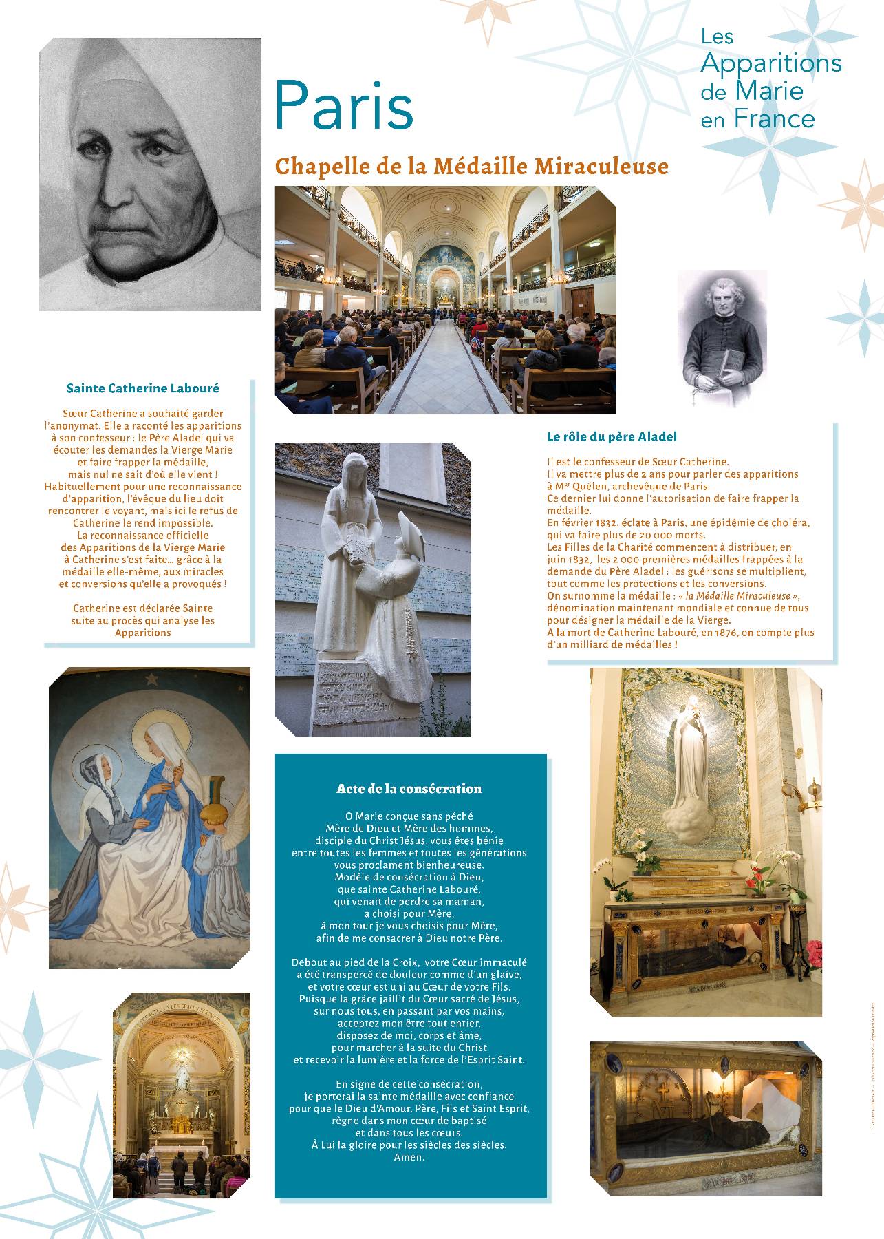 Nom de l'image : Apparitions-de-Marie-en-France_Serie-de-13-affiches_09 — Description :  Apparitions de Marie en France : 4. Paris 1830) 2/2