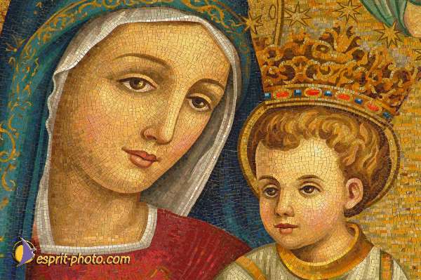 Nom de l'image : Vierge_a_l_Enfant_D1169467-1 — Description :  San Giovanni Rotondo (Foggia / Italie)