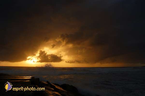 Nom de l'image : D1158963-01 — Description :  Vagues (Atlantique - Portugal - Dunes de la Costa do Prata)