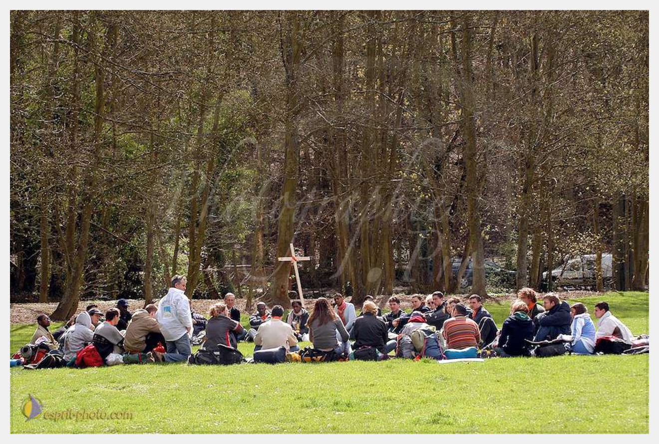 Nom de l'image : D1120289-01 — Description :  PE?lerinage de Chartres 2004